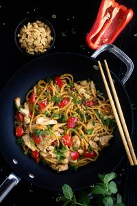 Quick & Easy Kung Pao Chicken Noodle Stir Fry for your Weeknight Dinners