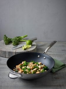 Cashew Chicken Stir Fry & Broccolini in the Scanpan HaptiQ Wok